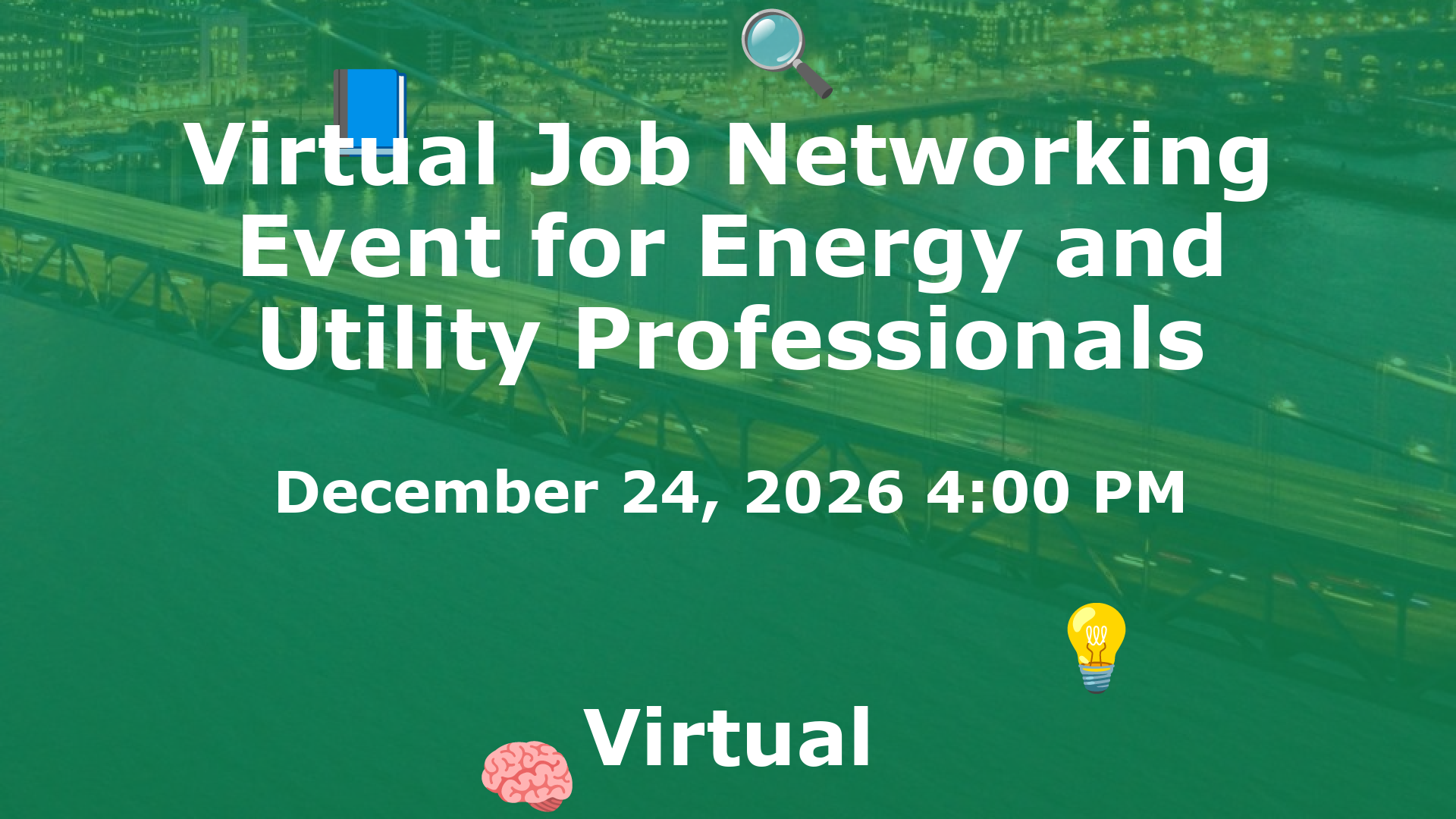Virtual Job Networking Event for Energy and Utility Professionals event image